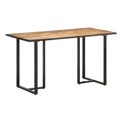 vidaXL Rough Mango Wood Dining Table cm Kitchen Dining Room Dinner Desk