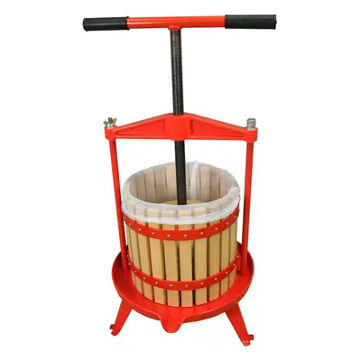 12 Litre Traditional Fruit and Apple Cider Press with Cross Bar and T Handle