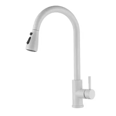 Modern Kitchen Stainless Steel Sink Pull Out Faucet Sprayer One-Button Water Stop Spring Mixer T