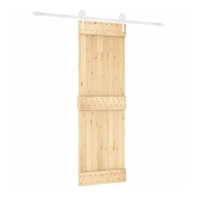 vidaXL Sliding Door with Hardware Set Interior Door Barn Door Solid Wood Pine