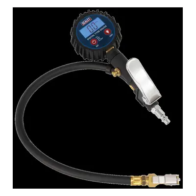 Digital Tyre Inflator with Clip-On Connector