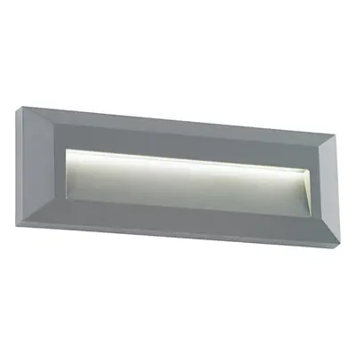 Outdoor Pathway Guide Light - Indirect 2W Warm White LED - Gray ABS