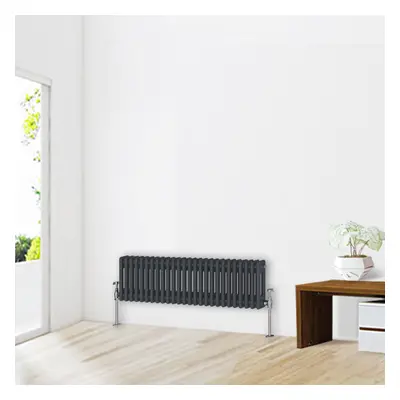 (300 x 1190mm-2 Column) NRG Traditional Anthracite Cast Iron Style Radiator