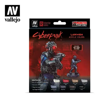 VAL72308 - AV Vallejo Cyberpunk - Lawmen Sgt Suou (x8) & Figure