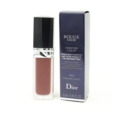 (943 Forever Shock) Dior Rouge Dior Forever Liquid Transfer-Lipstick 0.20oz/6ml New With Box