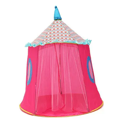 (Pink) x 140CM Portable Princess Tent Indoor Outdoor Children Toy Mini Wigwam