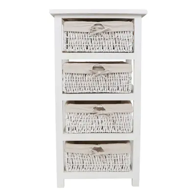 Premier Housewares Maize Baskets White Storage Unit