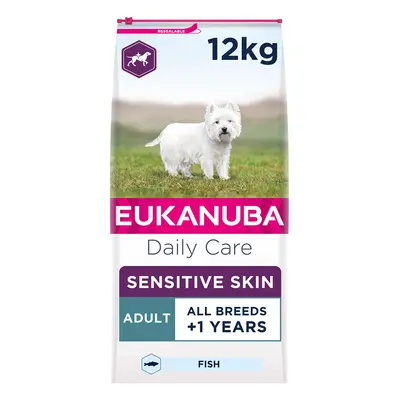 Eukanuba Sensitive Skin Hypoallergenic Complete Dry Dog Food for Adult Dogs with Fish kg