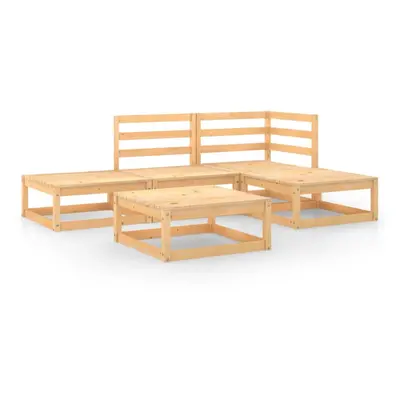 vidaXL Garden Lounge Set Outdoor Furniture Set Wooden Piece Solid Wood Pine