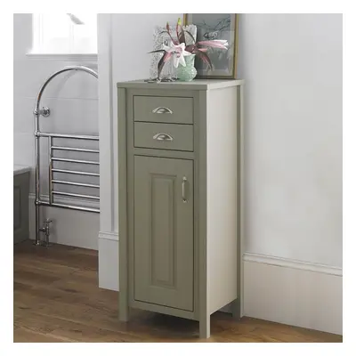 Chiltern 500mm Traditional Freestanding Tall Boy Storage Unit Stone Grey