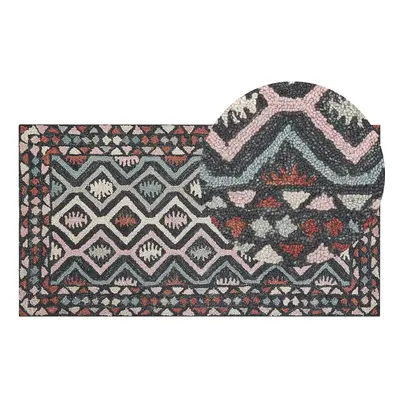 Wool Area Rug x cm Multicolour HAYMANA