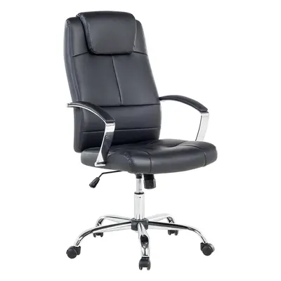 Executive Chair Faux Leather Black WINNER