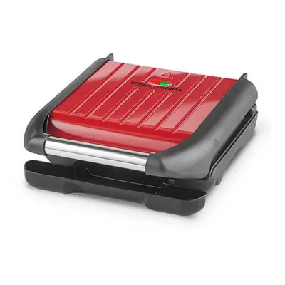 George Foreman Compact Steel Grill - Red