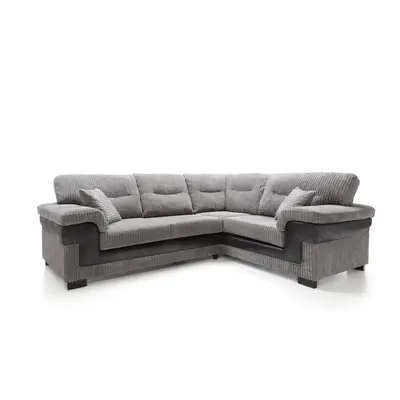 (Black, Right Facing) Samson Corner Sofa