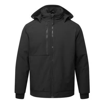 (M, Black) Portwest Unisex Adult Padded Layer Soft Shell Jacket