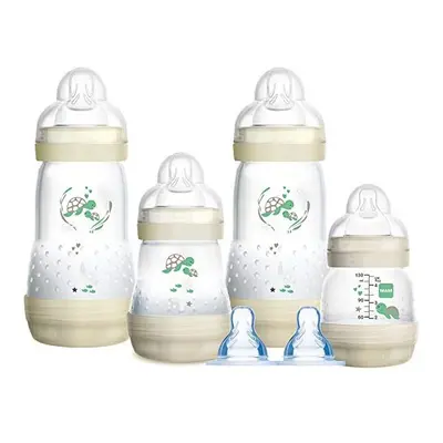 MAM Bottles Baby's First Bottle Set, Newborn Baby Bottles Set with Fast Flow Teats, Anti-Colic B