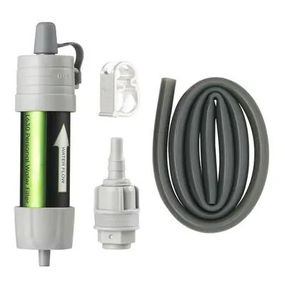 (Gray) Personal Camping Water Purification Filter Straw for Survival or Emergency Supplies