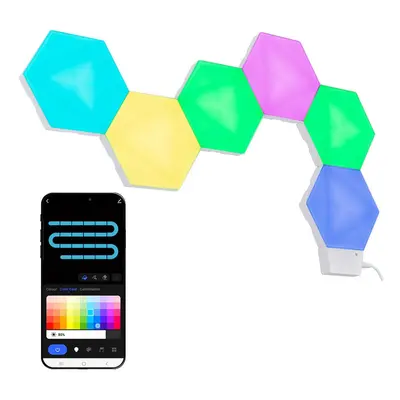 Smart RGBIC Hexagon Light LED Kit Colour Changing with Alexa & Google