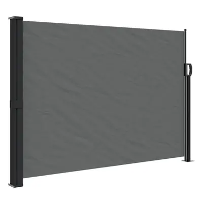 vidaXL Retractable Side Awning Outdoor Privacy Screen Anthracite 140x600 cm