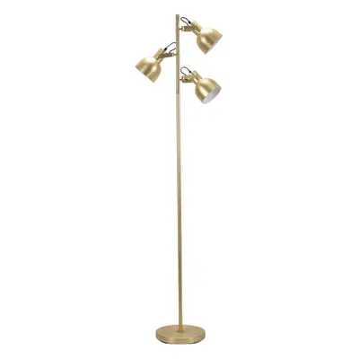 ValueLights Albie Gold Way Adjustable Directional Floor Lamp