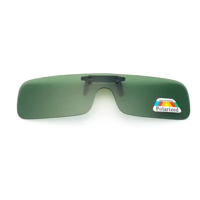 (Green) Sunglasses Polarized Cilp Driving Riding Night Vision Lenses For Myopia Anti-fog