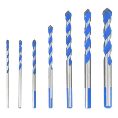 () 10Pcs Multi-functional Glass Drill Bit Tungsten Carbide Tip Triangle Drill Bits for Ceramic T