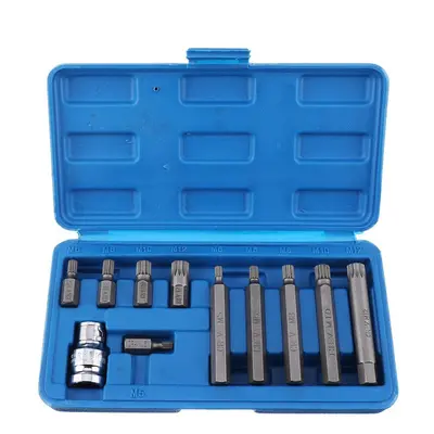 11Pcs Type Screwdriver Bit Set Chrome Vanadium Steel Bit Set Point Spline Bit