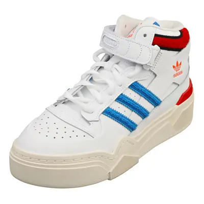 (5) adidas Forum Bonega 2b Womens Fashion Trainers in White Blue Red