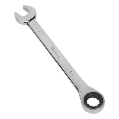 18mm Ratchet Combination Spanner - Chrome Vanadium Steel - Tooth Ratchet Ring