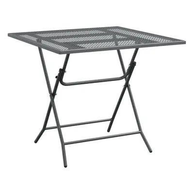 (80 x x cm) vidaXL Garden Table Expanded Metal Mesh Anthracite 60x60x72 cm/80x80x72 cm