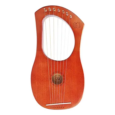 7-String Mahogany Wood Iyre Harp With Bag Tunning Tool