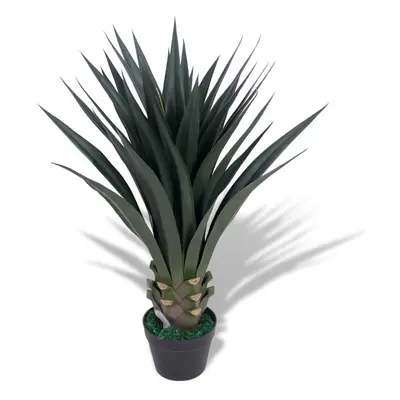 vidaXL Artificial Yucca Plant with Pot 85cm Green Lifelike Realistic Fake