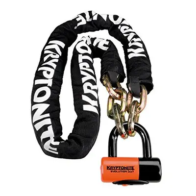 Kryptonite New York 12mm Chain & Evolution 14mm Disc Lock , Black