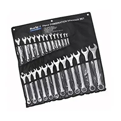 Blue Spot Tools 6 - 32mm Chrome Van Spanner Set - Silver (25-piece) - - spanner set combination 