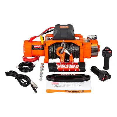 12,000lb 12V Electric Winch, Two Speed. 26m 11mm Dyneema Rope.