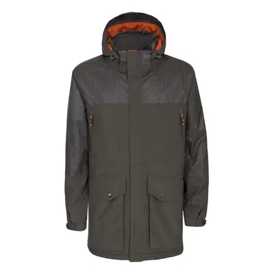 (XS, Peat) Trespass Mens Larken Waterproof DLX Jacket