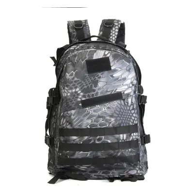 (Black) 40L Backpack Unisex Nylon Sports Backpack Travel Hiking Climbing Camping Bag