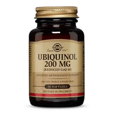 Solgar Ubiquinol 200mg (Reduced CoQ-10) Dietary Supplement Softgels Advanced Antioxidant Support