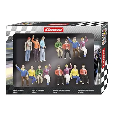 Carrera Race Spectators - Set of Detailed Fans - 1:32 Scale Figures - Realistic Scenery Accessor