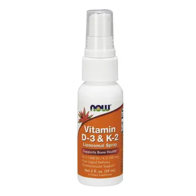 NOW Foods Vitamin D-3 & K-2 Liposomal Spray - ml.