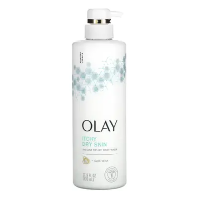 Olay, Instant Relief Body Wash, Itchy Dry Skin, 17.9 fl oz (530 ml)