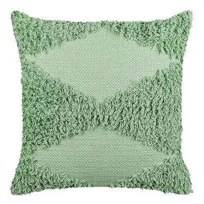 Tufted Cotton Cushion x cm Green RHOEO