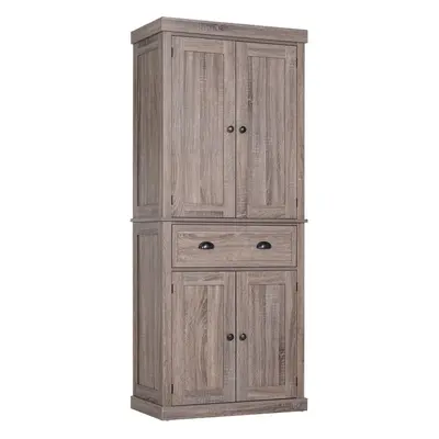 HOMCOM Freestanding Pantry Cupboard Storage Cabinet Home Organizer Furniture