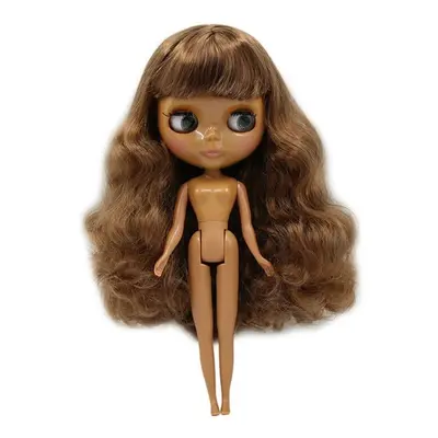 (Brown Hair) Doll Nude joints Different Type Fashion Cute AB Hand Type Hair Color Random Without