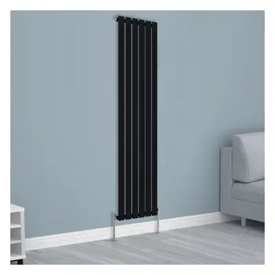 (1800x408mm Single, Black) NRG Horizontal Vertical Flat Panel Designer Radiator Central Heating 