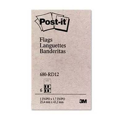 3M Marking Flags in Dispensers Red Flags/Dispenser Dispensers Pack