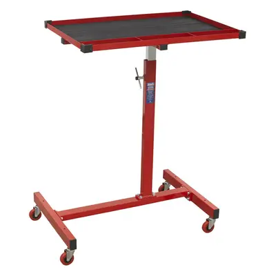 Height Adjustable Mobile Work Station - Rubber Lining - Four Castor Wheels