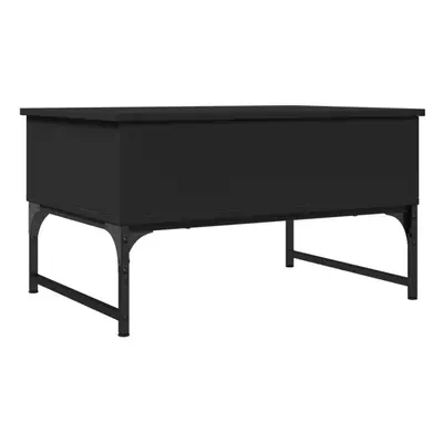 vidaXL Coffee Table End Table Side Sofa Table Black Engineered Wood and Metal