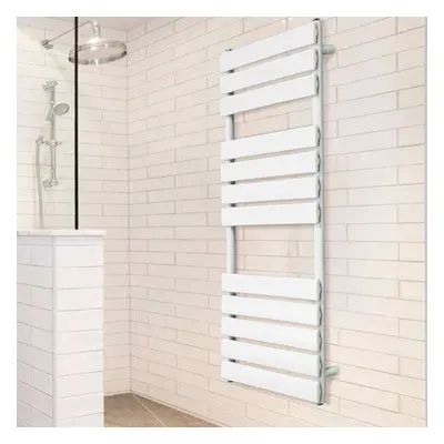 (1200x600mm) WarmeHaus Flat Panel Bathroom Heated Towel Rail Ladder Radiator Warmer