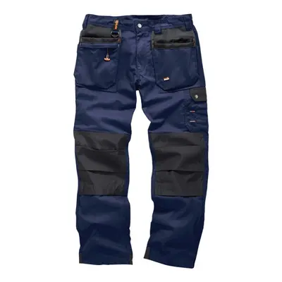 (32L, Navy) Scruffs Mens Plus Work Trousers